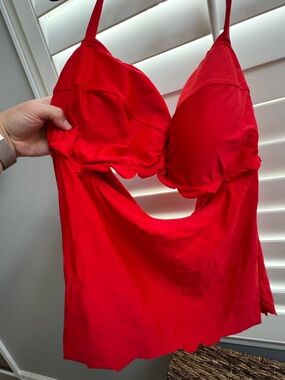 Scalloped Tankini Top